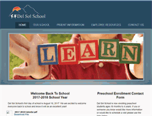 Tablet Screenshot of delsolschool.com